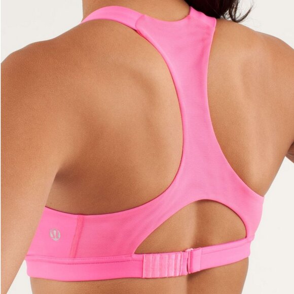Lululemon Run Hook Me Up Bra Pinkelicious 6 Small Pink Sports Adjustable Top - Picture 1 of 15